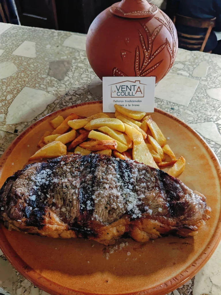 Chuletón de ternera avileña en Venta La Colilla