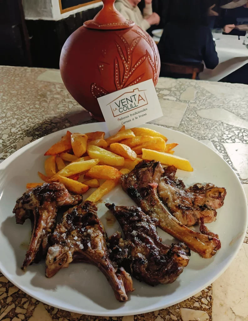 Chuletillas de carnea avileña en Venta La Colilla